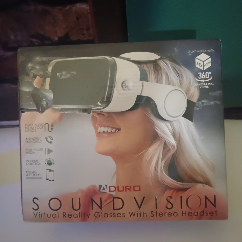 Sound Vision Virtual Reality Headset $20 Brand New